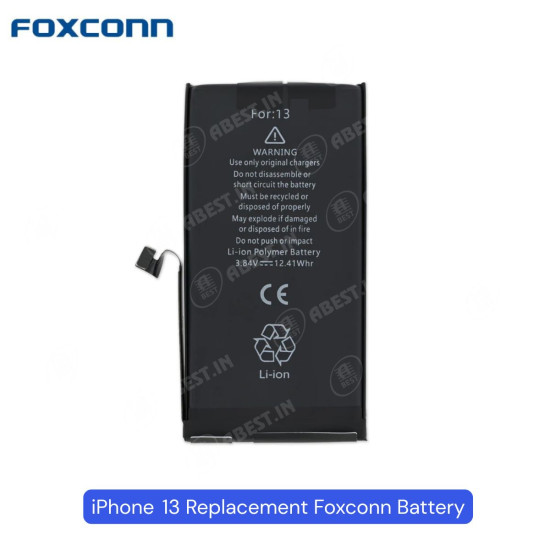 REPLACEMENT FOR IPHONE 13 FOXCONN BATTERY WITH ADHESIVE STICKER